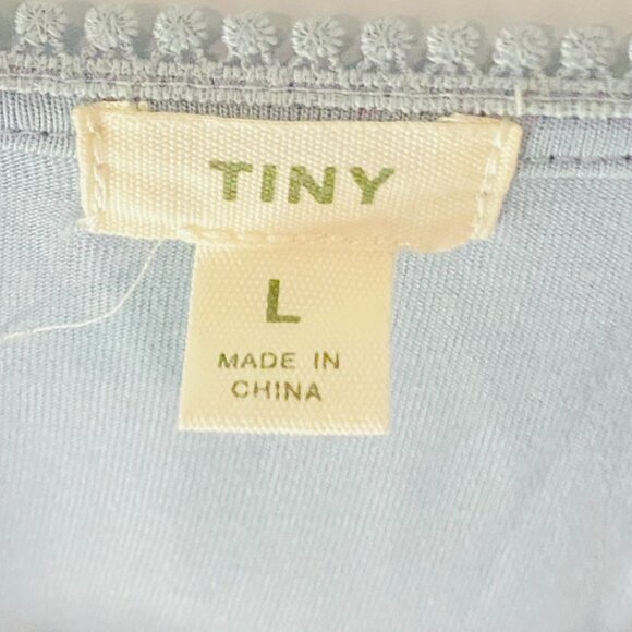 Beautiful TINY Embroidered Boho Blouse – Light Blue, Size L, Made in China - Picture 8 of 12